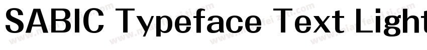 SABIC Typeface Text Light (正文)字体转换